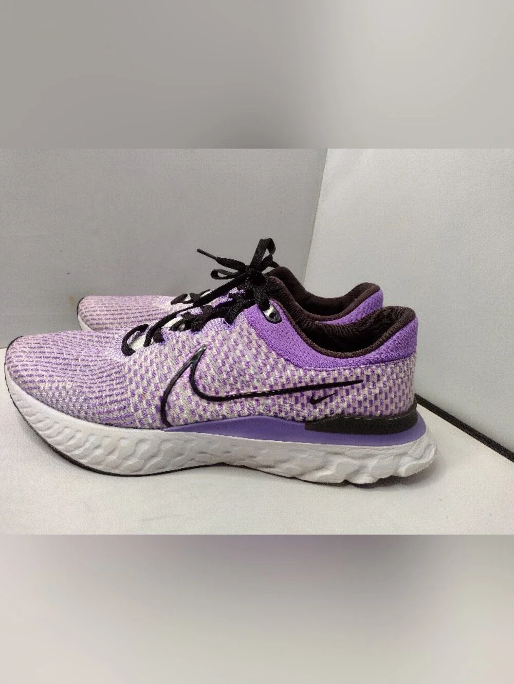 Nike React Infinity Run Flyknit 3 Pure Platinum Psychic Purple' Mens Size 15 CC